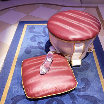 シンデレラ城の中に入ってガラスの靴を履く体験も♡