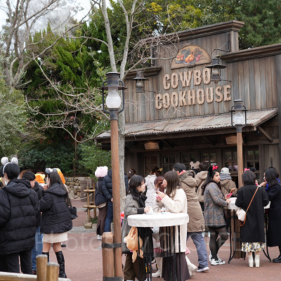 1月ディズニーランド混雑レポ：カウボーイ・クックハウス（14:00頃）