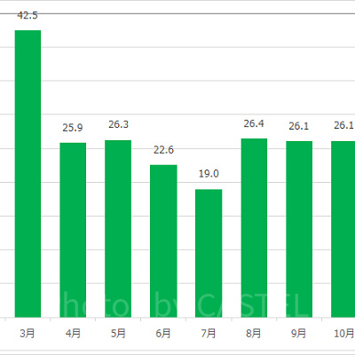 1〜3月は混雑する傾向