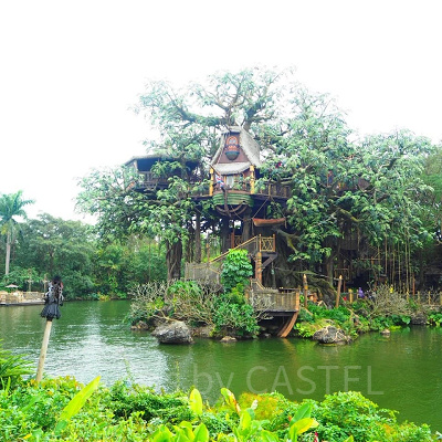 ジャングルを探検するアトラクション