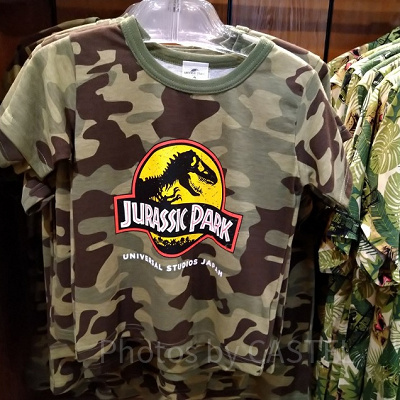 ジュラシックパーク迷彩柄Tシャツ