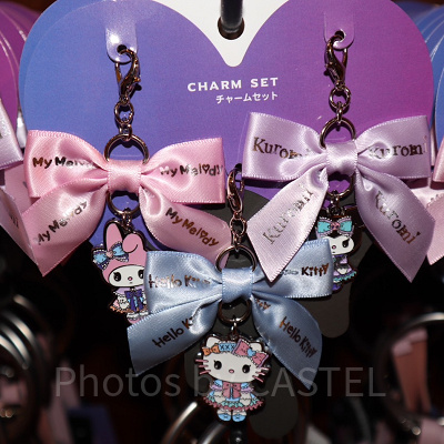 キティ、マイメロディ、クロミのチャームセット（ユニバハロウィングッズ2023）