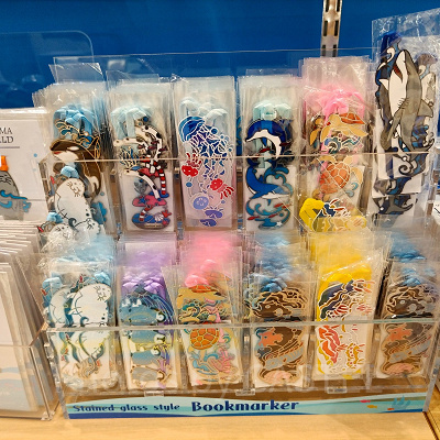 神戸須磨シーワールドのお土産・グッズ：ステンドグラス風ブックマーカー