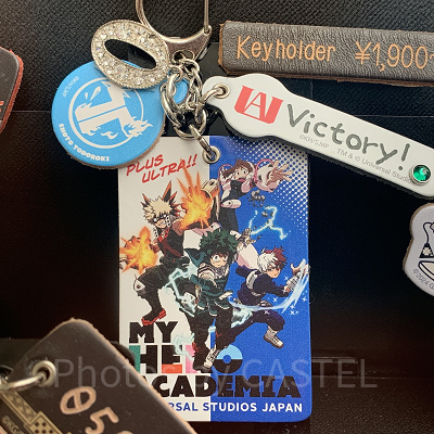 爆豪のプラッシュケース&バッジセット（USJ×ヒロアカグッズ