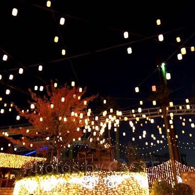 2017年に撮影した光の遊園地