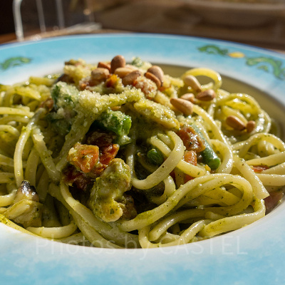 リングイネ、アサリのジェノベーゼ