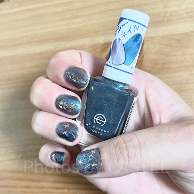 実写版シンデレラモチーフネイル