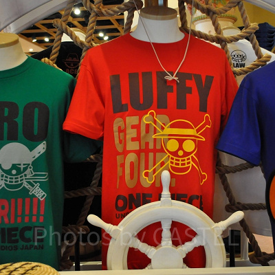 ルフィのロゴ入りTシャツ「ギアフォース」