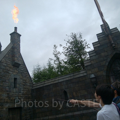 USJワンド・マジックの魔法スポット/火を起こす魔法
