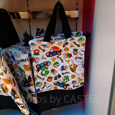 マリオカートの総柄シューズ巾着