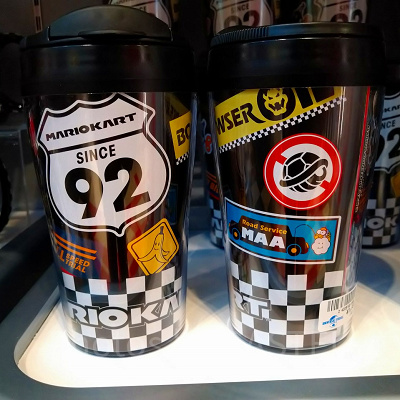 マリオカートの蓋つきタンブラー