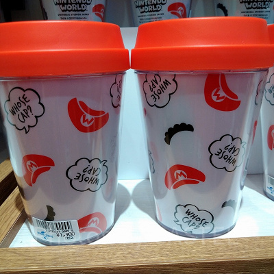 マリオの蓋つき総柄タンブラー