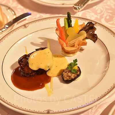 ミラコスタ披露宴の食事、メインディッシュ