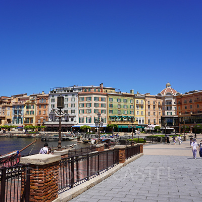 ディズニーシーのレストランのメインとなるメディテレーニアン・ハーバー