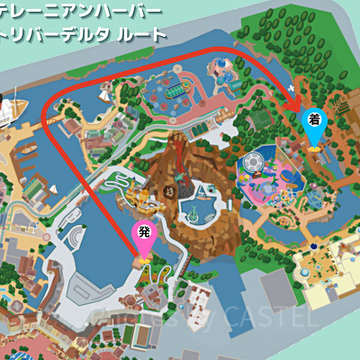メディテレーニアンハーバー発ロストリバーデルタ着 片道コース