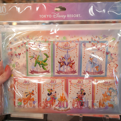 メモ＆スライドジップケース（ディズニー40周年グッズ）