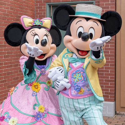 香港ディズニーランドのミッキーとミニー
