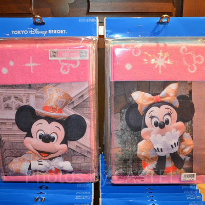 ミッキーとミニーのロングタオル