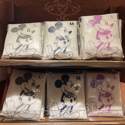 ミッキーデザインのカッパ（レインポンチョ）（白）