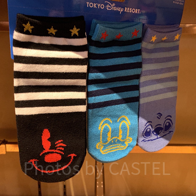 ミッキー、ドナルド、スティッチの靴下