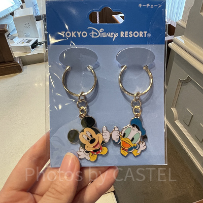 ミッキー＆ドナルドペアキーチェーン