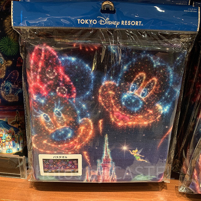 ミッキー＆フレンズ花火デザインバスタオル