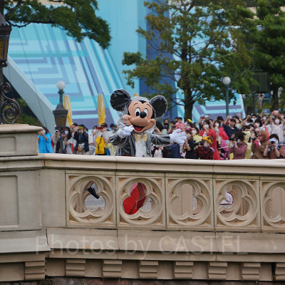 ミッキーもこっち向いてくれたよ！