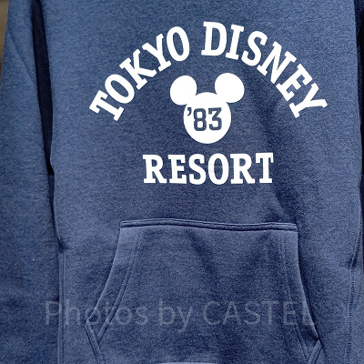 ミッキーロゴパーカー(ネイビー)