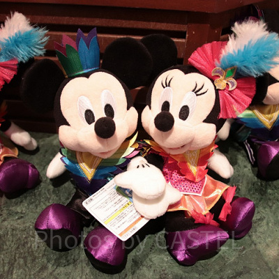 「レッツ・パーティグラ！」のミッキー＆ミニーぬいぐるみ