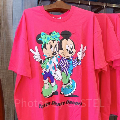 ミッキー＆ミニーTシャツ（ピンク）