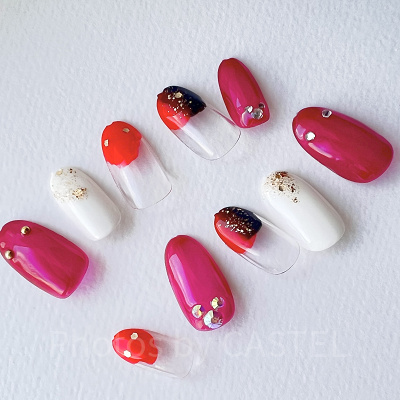 ミッキーモチーフネイル