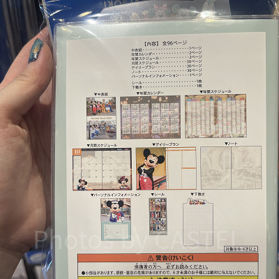 ミッキーマウスと仲間たち（実写）デザインの手帳