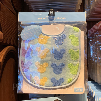 ミッキー柄ベビースタイ・ブルー