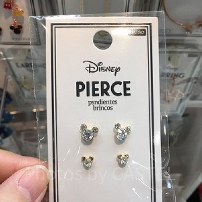 ミッキーシェイプピアス（イエロー）