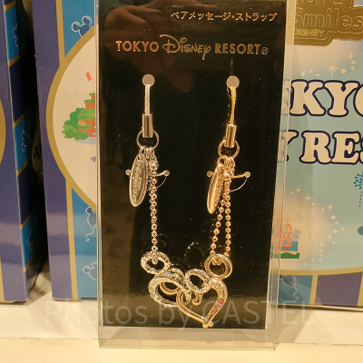 ミッキーシェイプ＆ミッキーハートペアストラップ