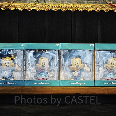 ディズニーシー25周年デザインのミッキー/ミニーフィギュア