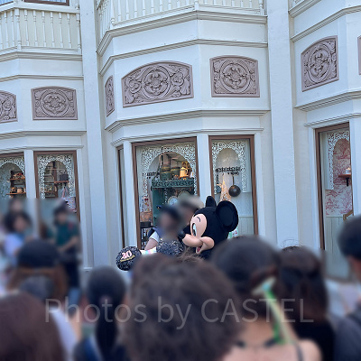 ミッキーのフリーグリーティングの様子①