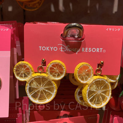 ミッキーのレモン型イヤリング