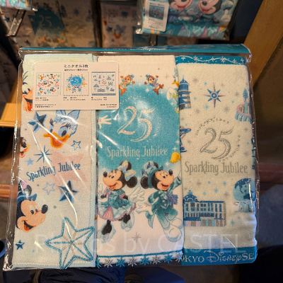 ミニタオルセット(ディズニーシー25周年グッズ)