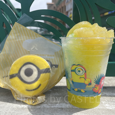 ミニオンフード（ミニオン・シェイブアイス〜パイン〜とミニオンクッキーサンド）