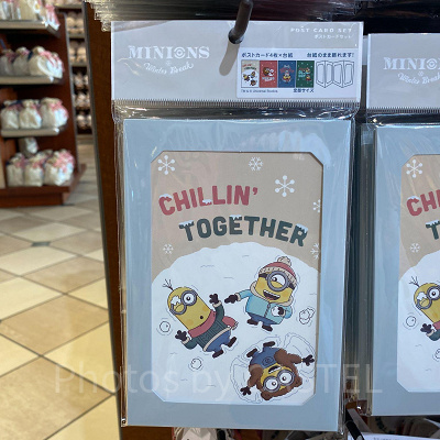 ミニオンのフレーム付きポストカードセット(4枚)/USJクリスマスグッズ2022