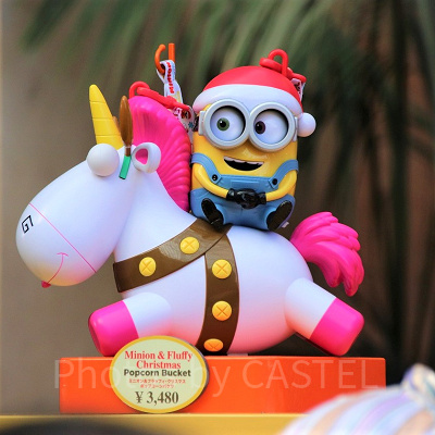 ミニオン【2018年~】ミニオン&フラッフィ・クリスマスポップコーンバケツ