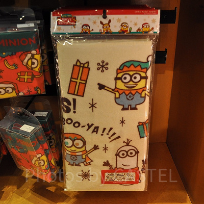 MINION MERRY CHRISTMASロングフェイスタオル