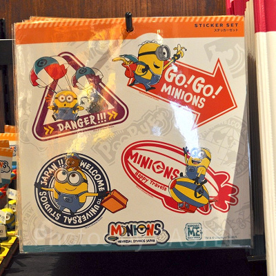MINIONS TRAVELステッカーセット
