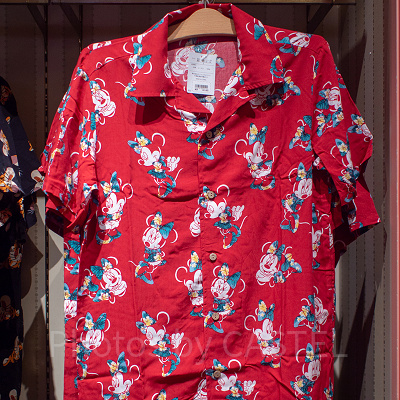 ミニーマウスアロハシャツ（レッド）