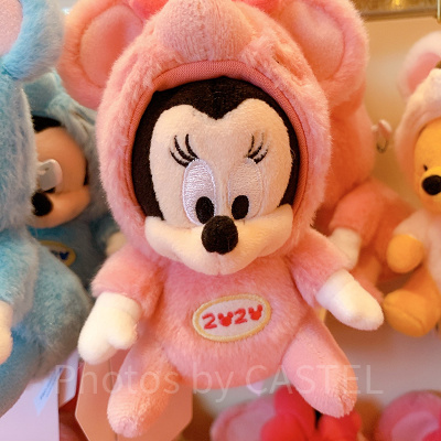 ミニーぬいぐるみバッジ