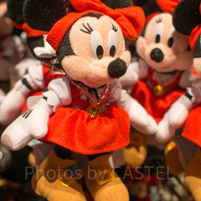 ミニー　ぬいぐるみバッジ