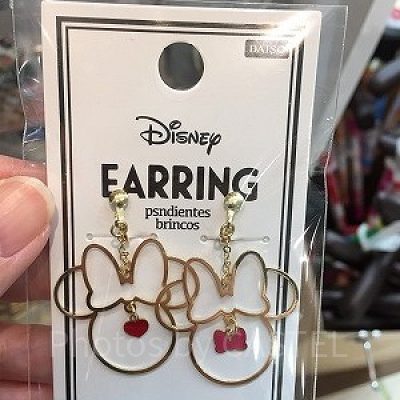 ミニーシェイプイヤリング（イエロー）