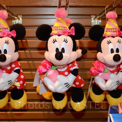 ミニーのバースデーぬいぐるみバッジ