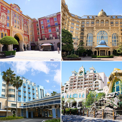 ミラコスタ、ディズニーランドホテル、アンバサダーホテル、ファンタジースプリングスホテル